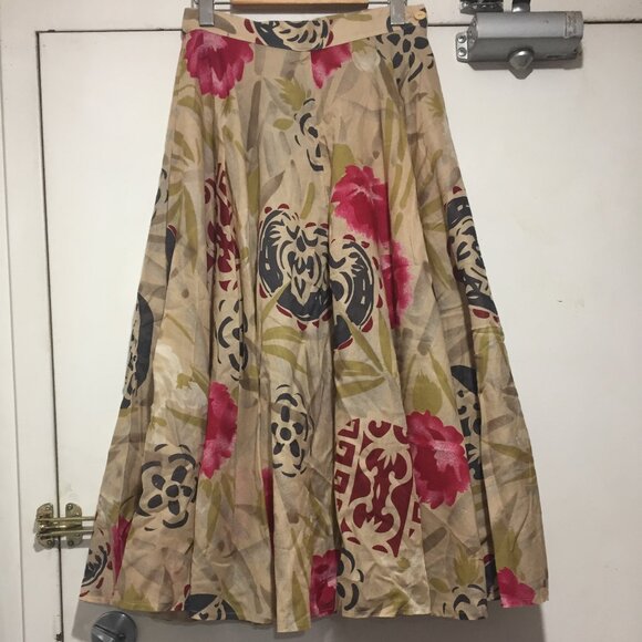 VINTAGE RODIER PRINT SKIRT SETS SIZE 40 - Picture 7 of 11